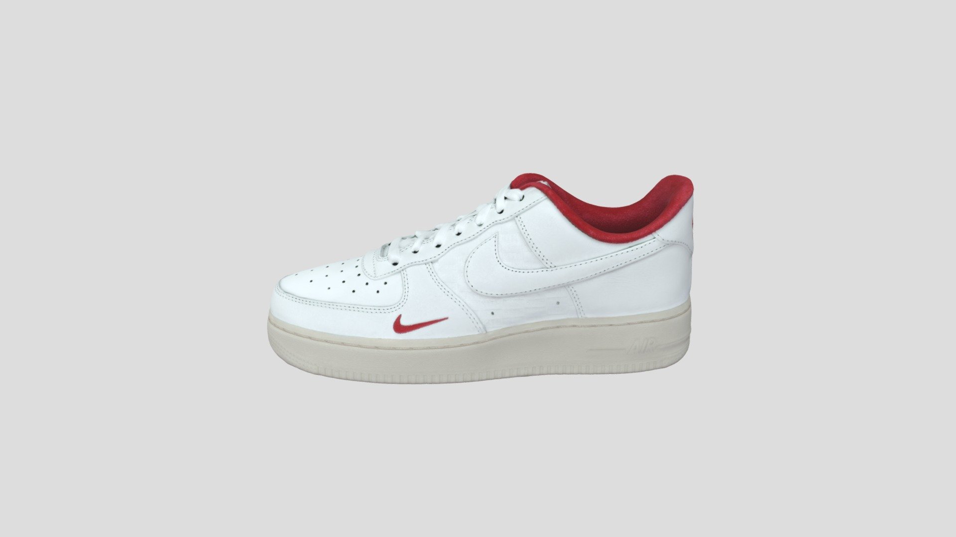 Kith x Nike Air Force 1 Low 白红_CZ7926-100 - Buy Royalty Free 3D