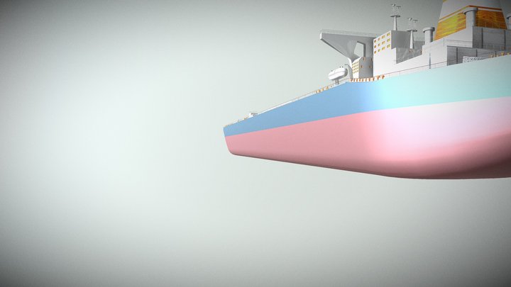 Oil Tanker 3D Model