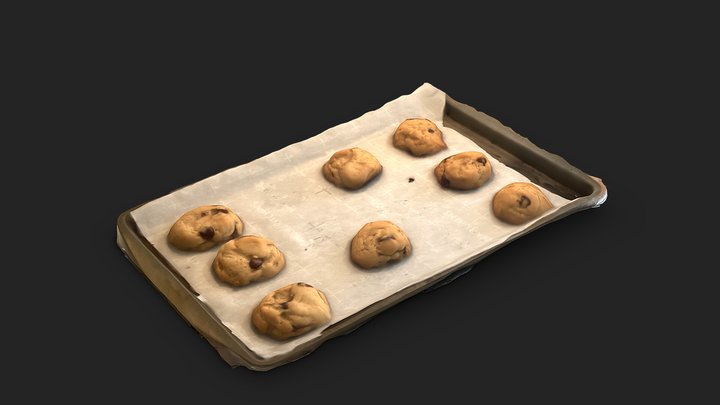 Tray of Cookies (photogammetry) – Kostenloses 3D-Modell STL