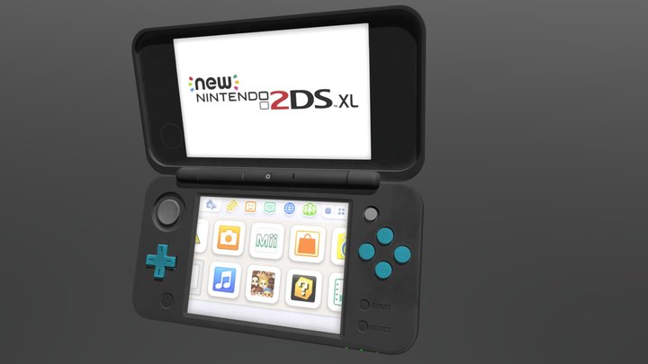 New_Nintendo_2DSXL(Grunge) 3D Model