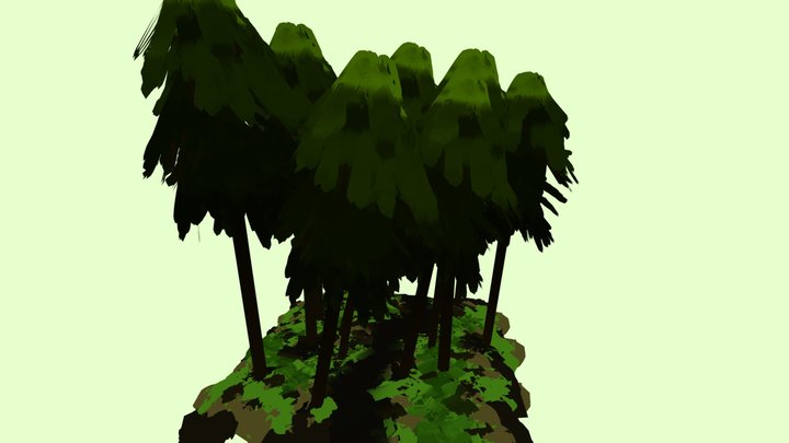 Quill - Trees 3D Model