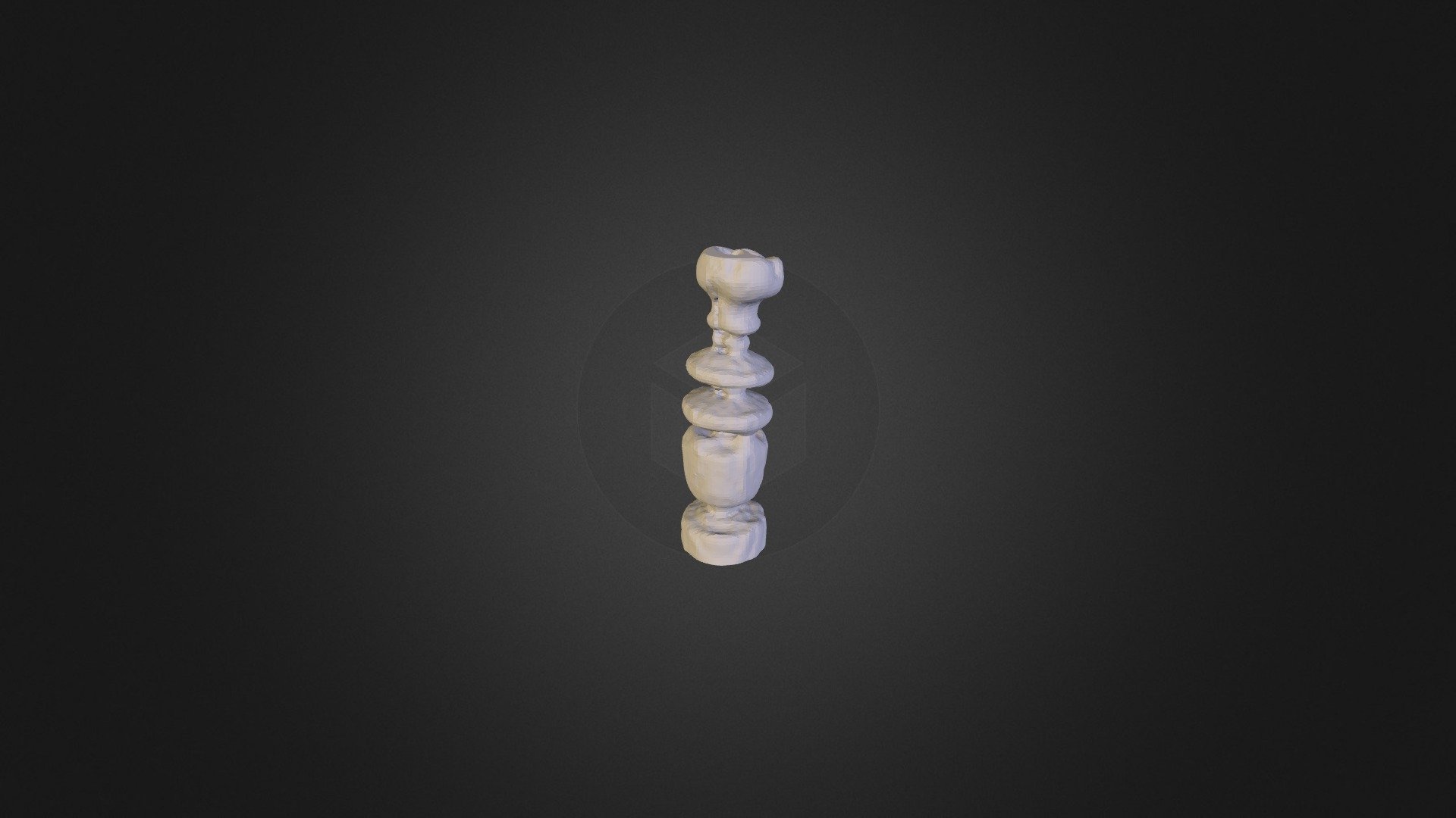 Test Scan - Jefferson White Queen Chess Piece B