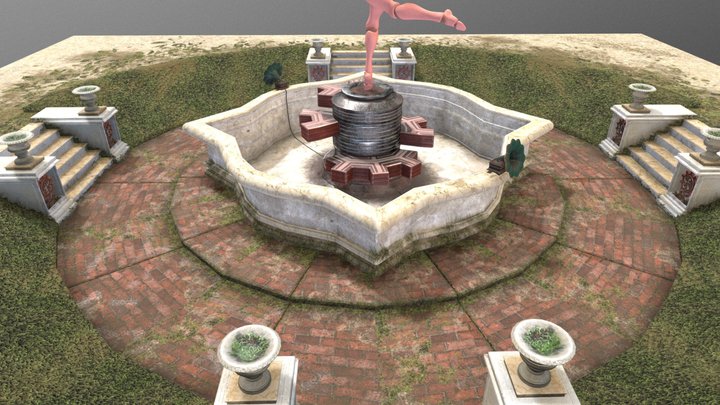 Ballerina fountain - Working in progress 3D Model