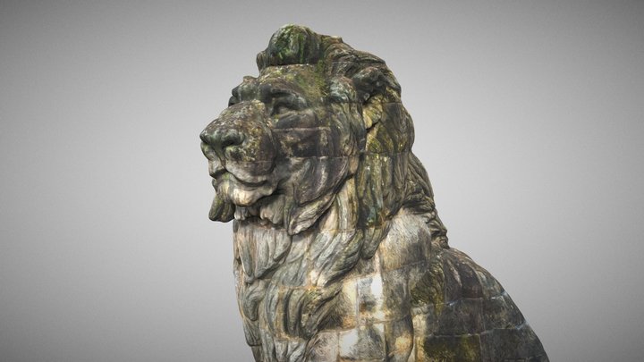 Lion de la Gileppe 3D Model