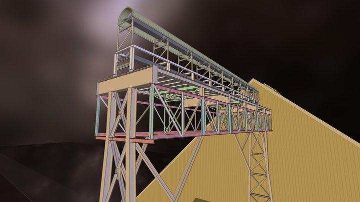 Coal Storage Conveyor 3D Model