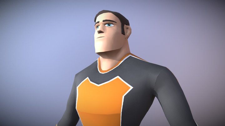 Super Hero 3D Model