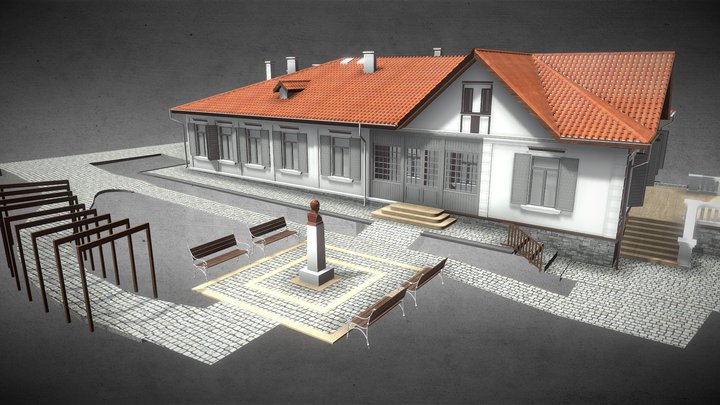 Casa Memoriala Duiliu Zamfirescu - Bust 3D Model