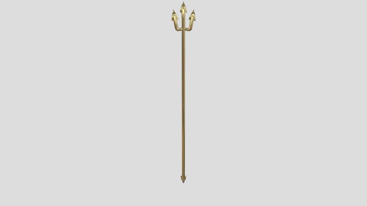 Aquaman's Trident 3D Model