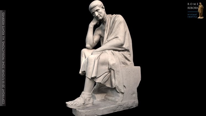 3D rendering of Philosopher (Aristides)