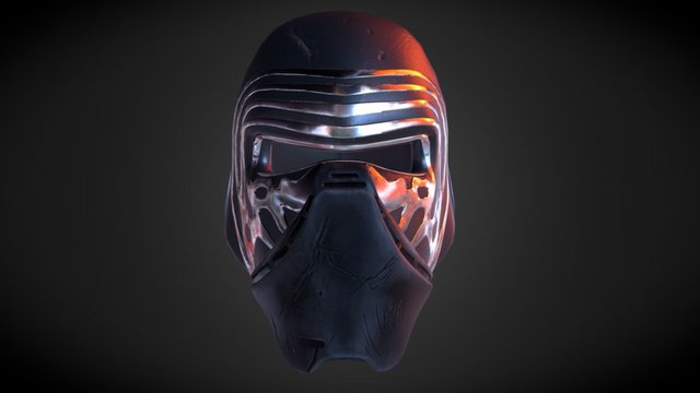 Kylo Helm 3D Model