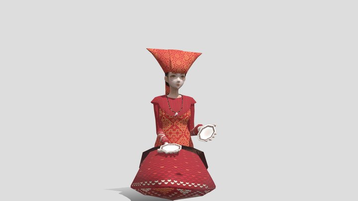 Tari Piring 3D Model