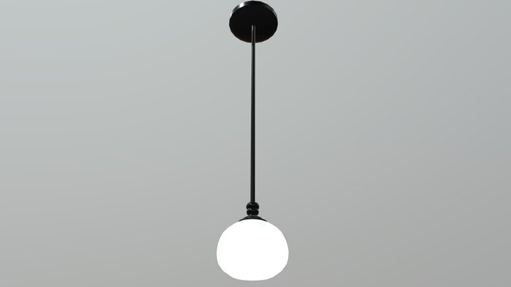 Hanging Bulb Light 3D Model