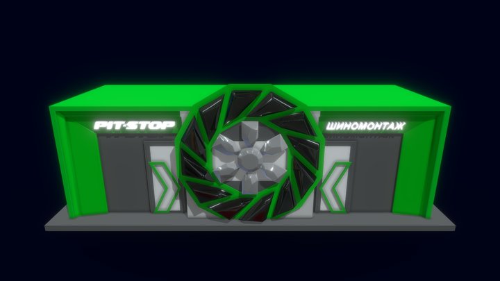 Pit-Stop 3D Model