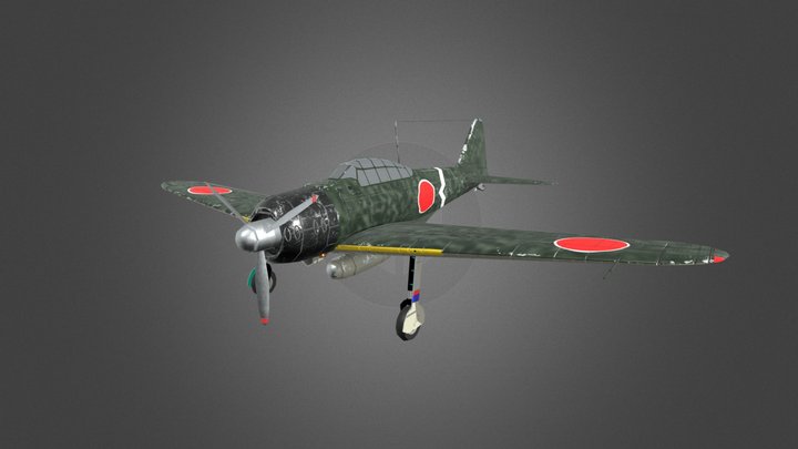 A6M3mod22 Zuikaku Fighter Squad 3D Model