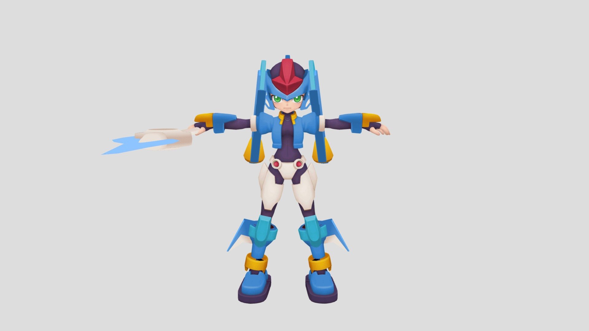 Megaman_ZX_Vent+Alie_Model_L - 3D model by lucianone (@lucianoneto1717 ...