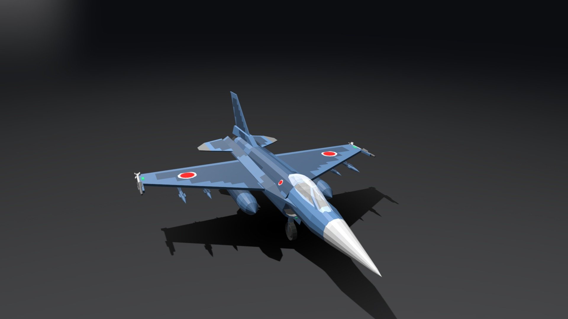 Low-poly mitsubishi F2 - Download Free 3D model by SiTitan [647399e ...