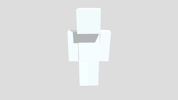 Minecraft Steve rig and face 3D Model