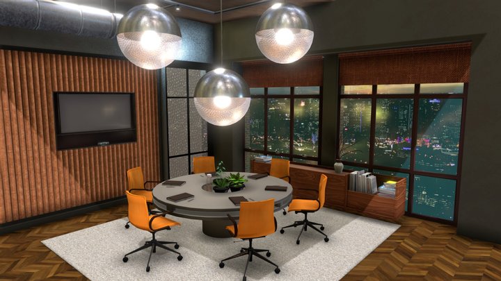 Meeting Room Sketchfab2 3D Model