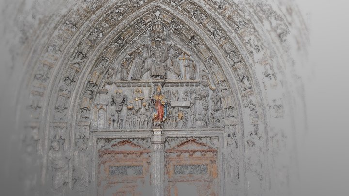 Gate Cathedrale de Fribourg 3D Model