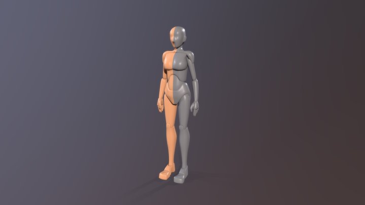 Female - IK Rigged Doll 3D Model