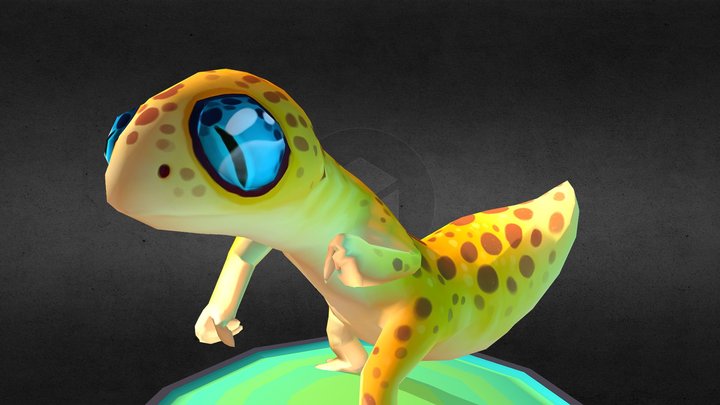 Leopard Gecko Character 3D Model