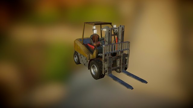 Forklift 3D Model