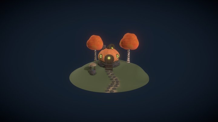 Pumpkin house 3D Model