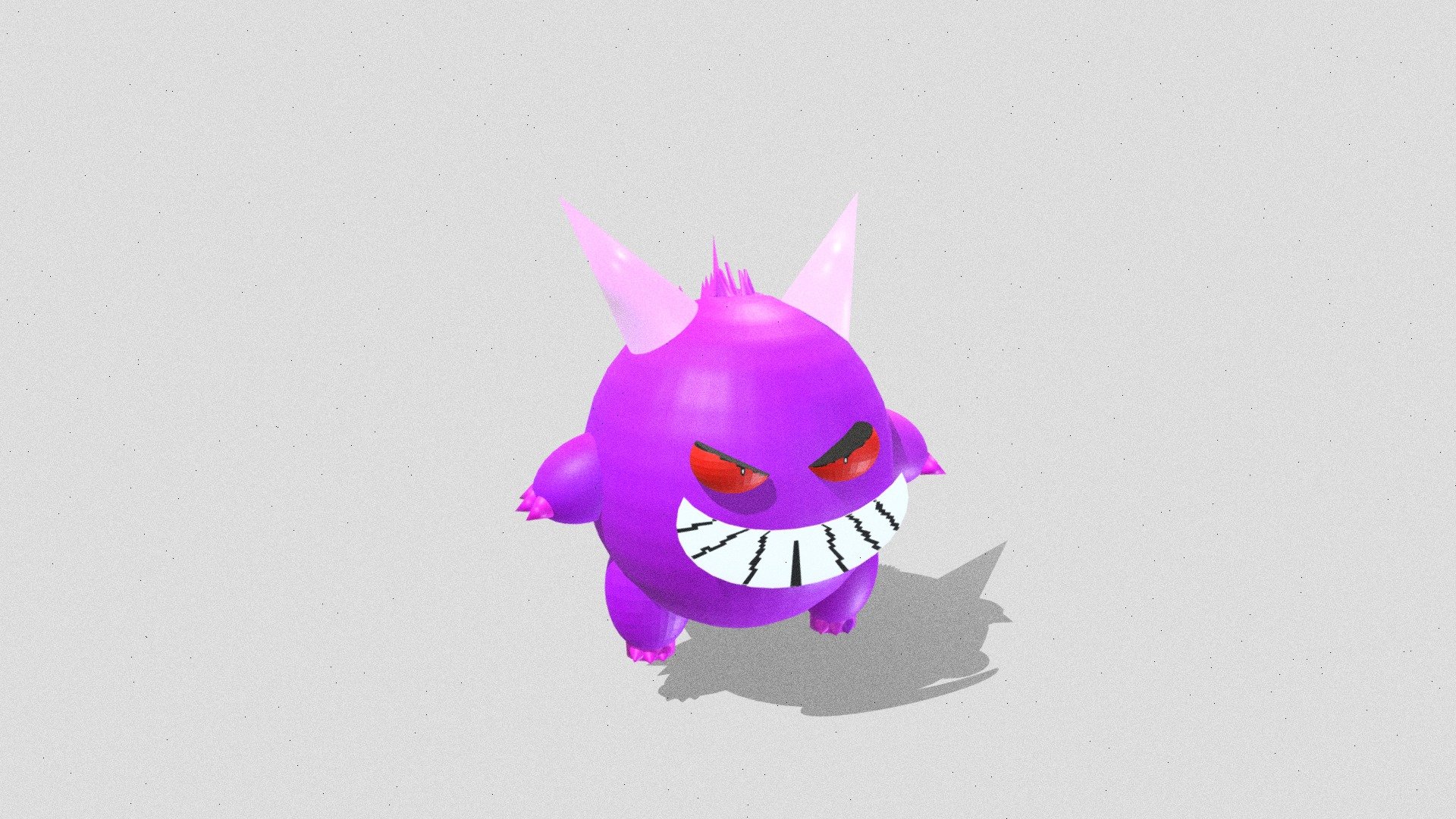 Gengar - 3d Model By Marcsan04 [64785b0] - Sketchfab