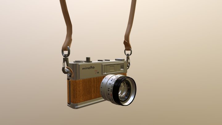 Low Poly HiMatic 7s Camera 3D Model
