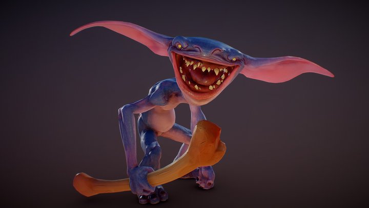 Goblin creature - concept by Tooth Wu 3D Model
