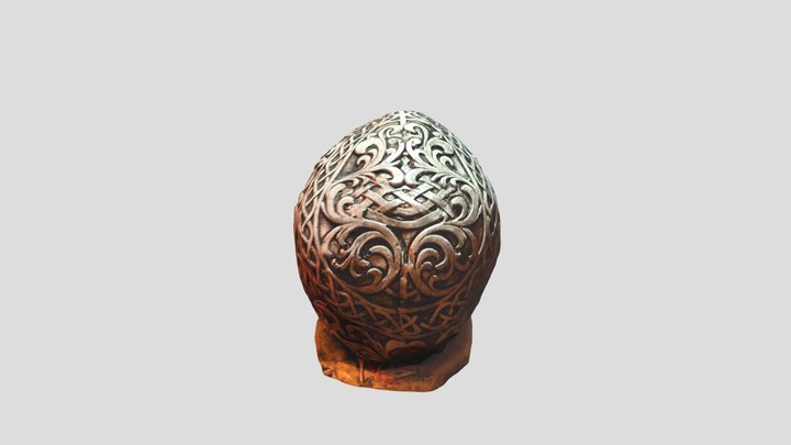 Mexican Skull Art Deco 3D Model