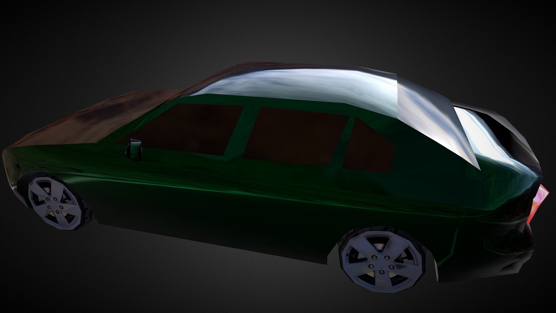 Sedan Car Lowpoly