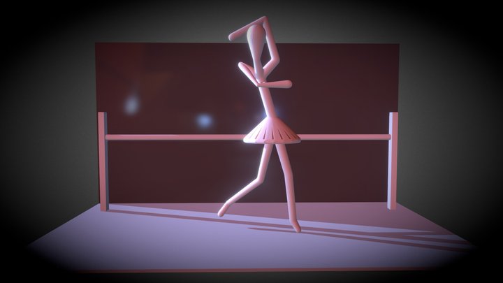 A Day for a Ballet Dancing 3D Model