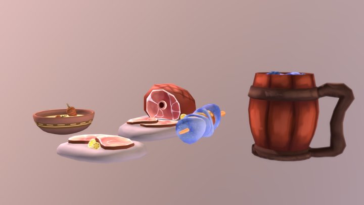 Styled foods 3D Model