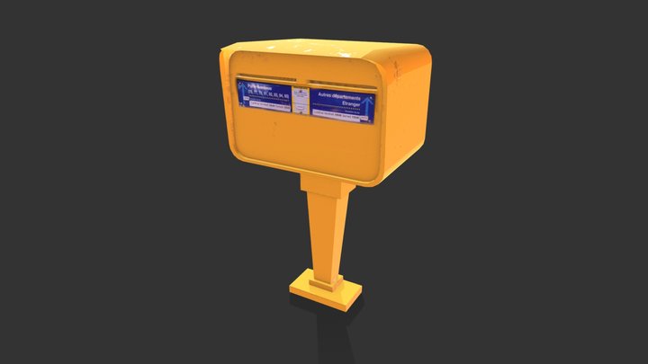 Paris mailbox 3D Model