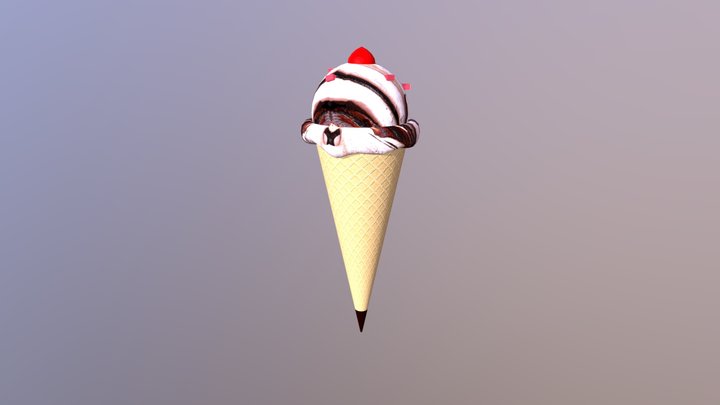 Ice Cream Corne 3D Model