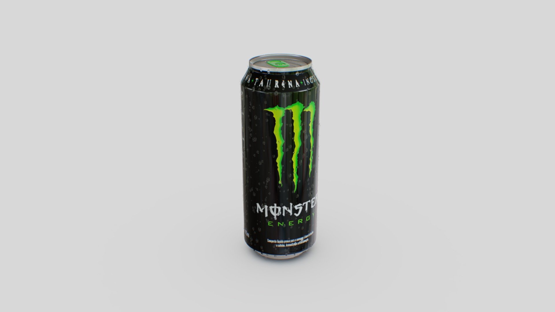 Monster energy can and water condensed - Buy Royalty Free 3D model by ...