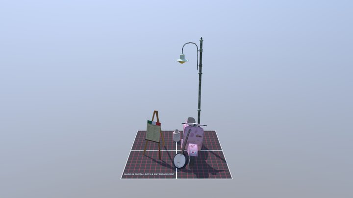 1DAE03 Muller Bas Props 3D Model