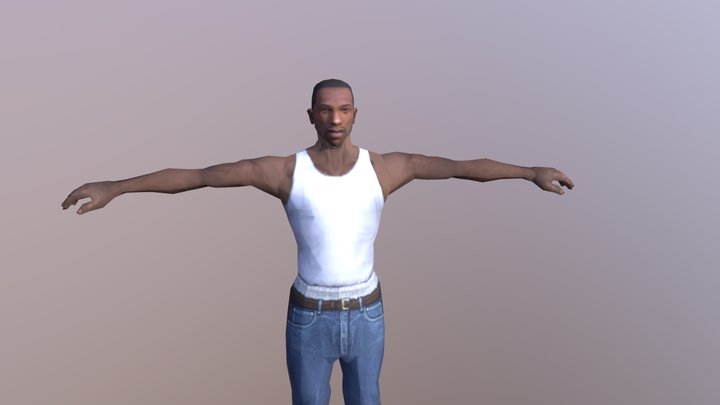 Carl Johnson (CJ) 3D Model