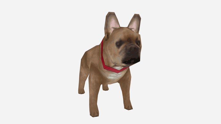 French Bulldog PSX 3D Model