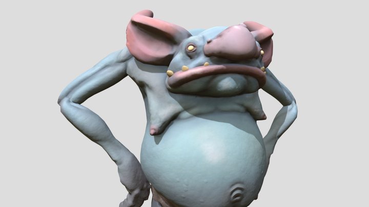Sassy Goblin (posed) 3D Model