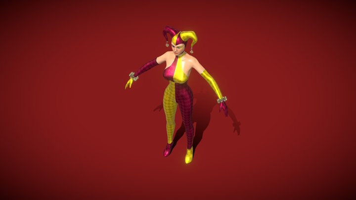 TEST Joker Girl 3D Model