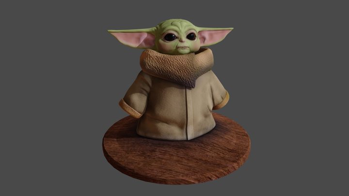 Grogu from The  Mendalorian 3D Model