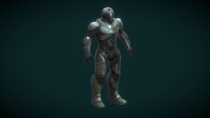 Futuristic Robot 3D Model