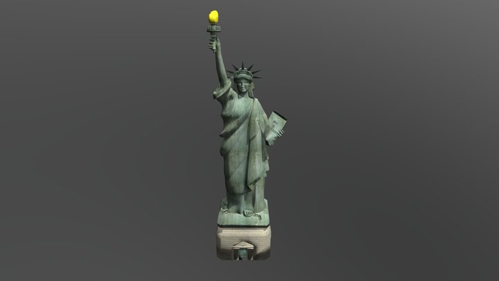 Wwnnsthl4k- Liberty Statue 3D Model