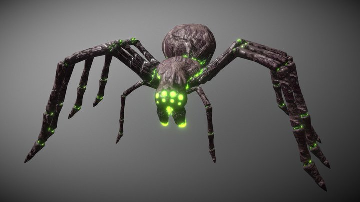 Creepy Poison Spider 3D Model
