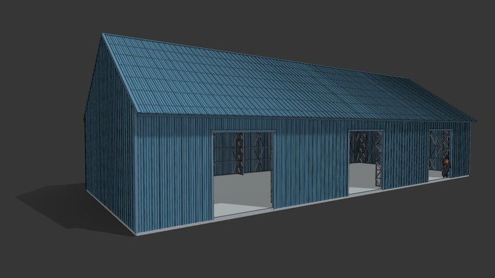 WIATA MAGAZYNOWA 350M² 3D Model