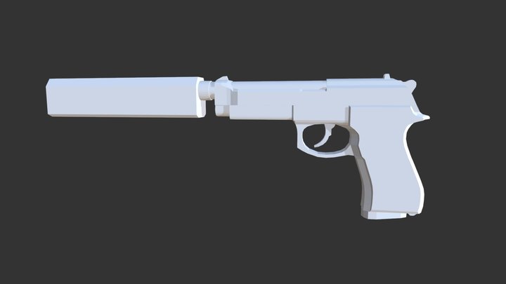 Beretta M9 3D Model