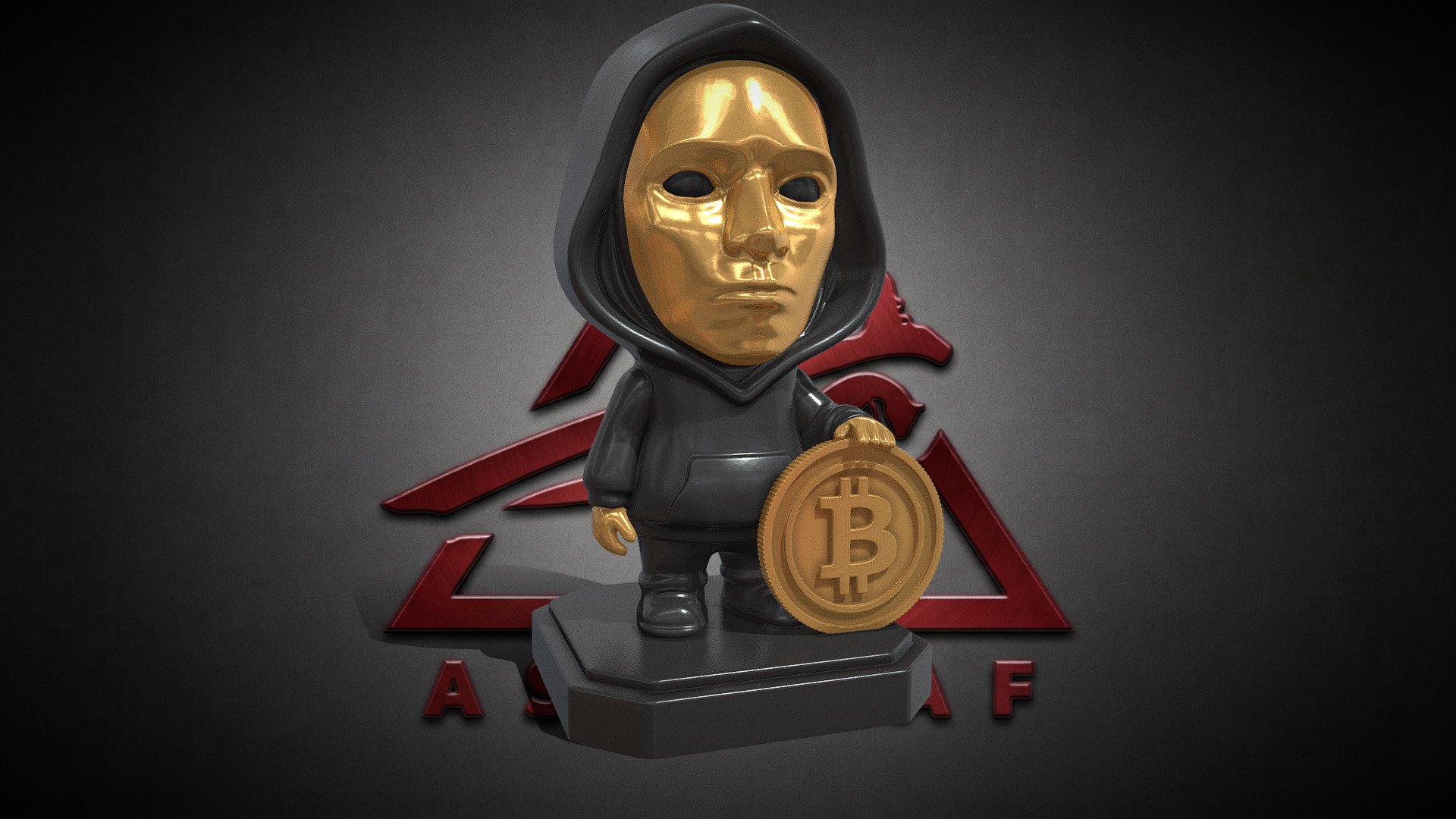 Bitcoin Man - 3D model by Asyraaf Ahmadi (@asyraaf) [64872d2] - Sketchfab