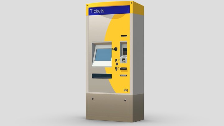 ticket validation card payment machine new 3D Model